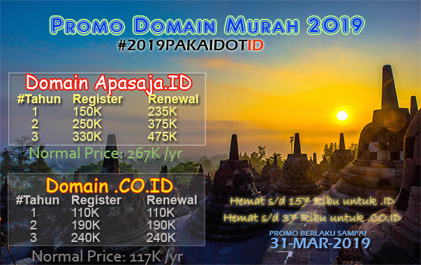 Promo Domain Murah 2019